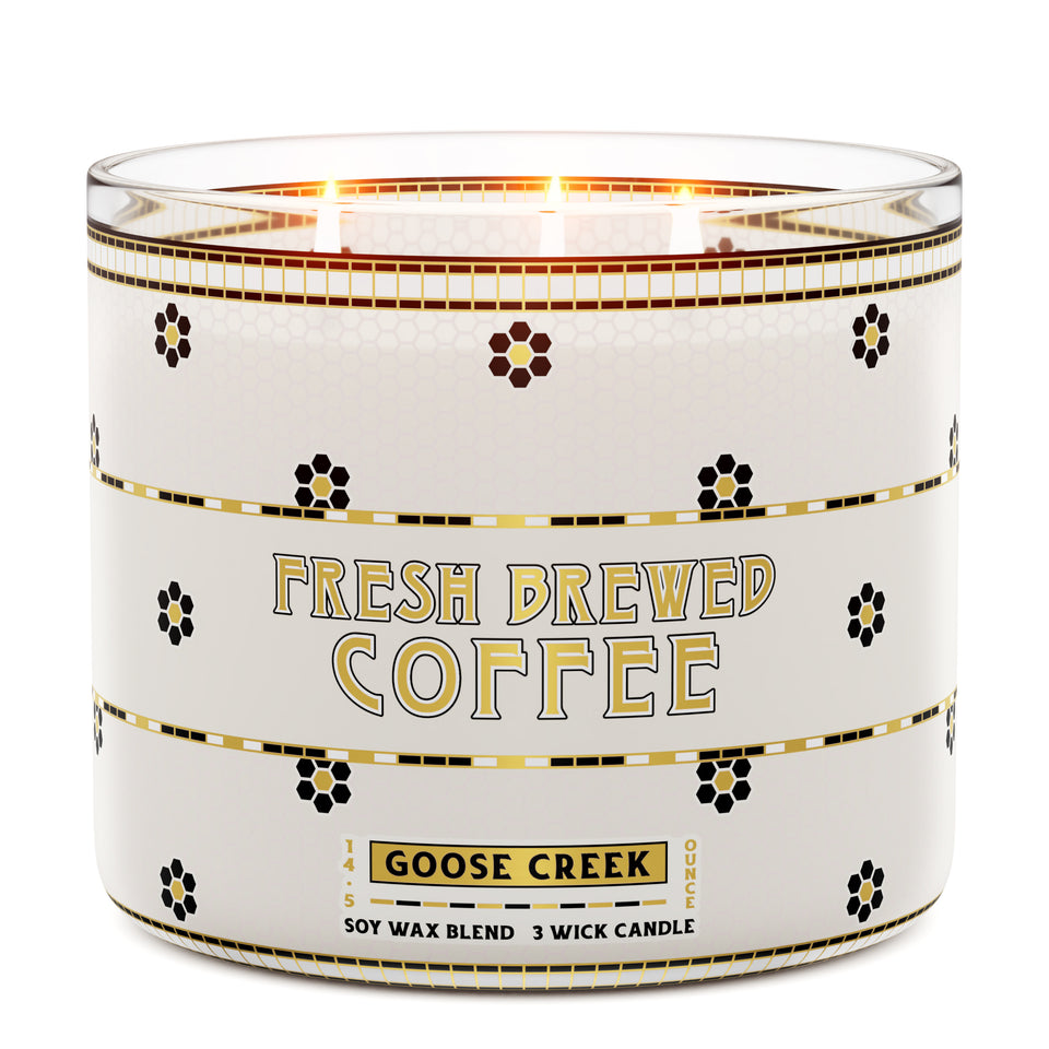 Fresh Brewed Coffee 3-Wick Candle