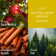 Load image into Gallery viewer, Frosted Apple Wreath 3-Wick Candle
