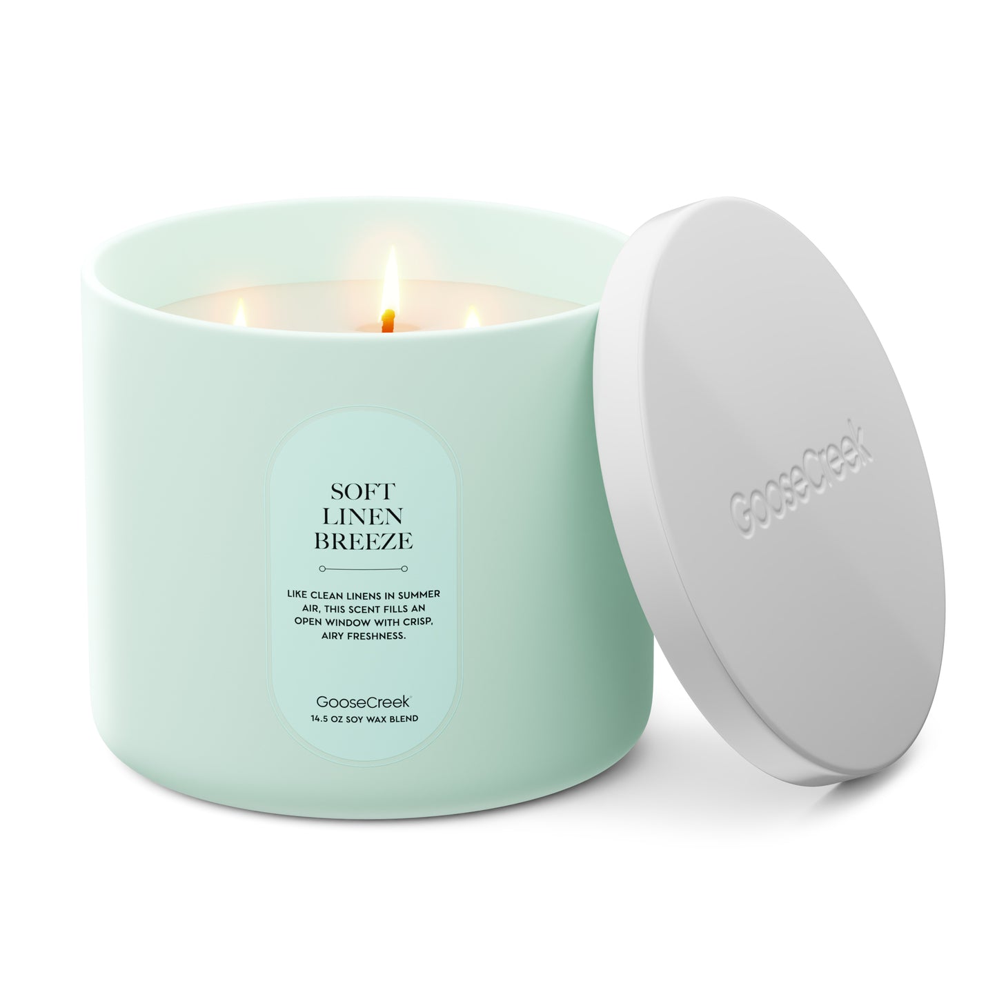 Soft Linen Breeze High Intensity 3-Wick 14.5oz Candle
