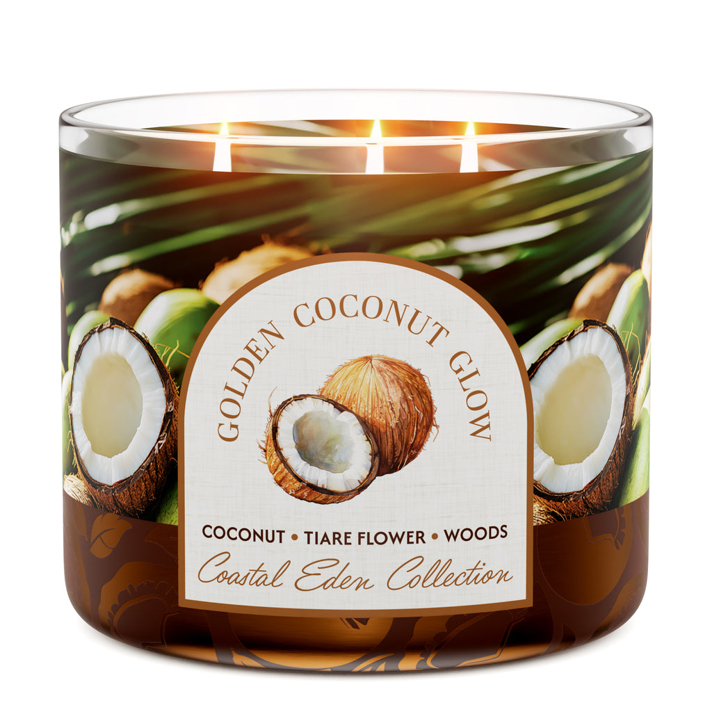 Golden Coconut Glow Large 3-Wick Candle – Goose Creek Candle