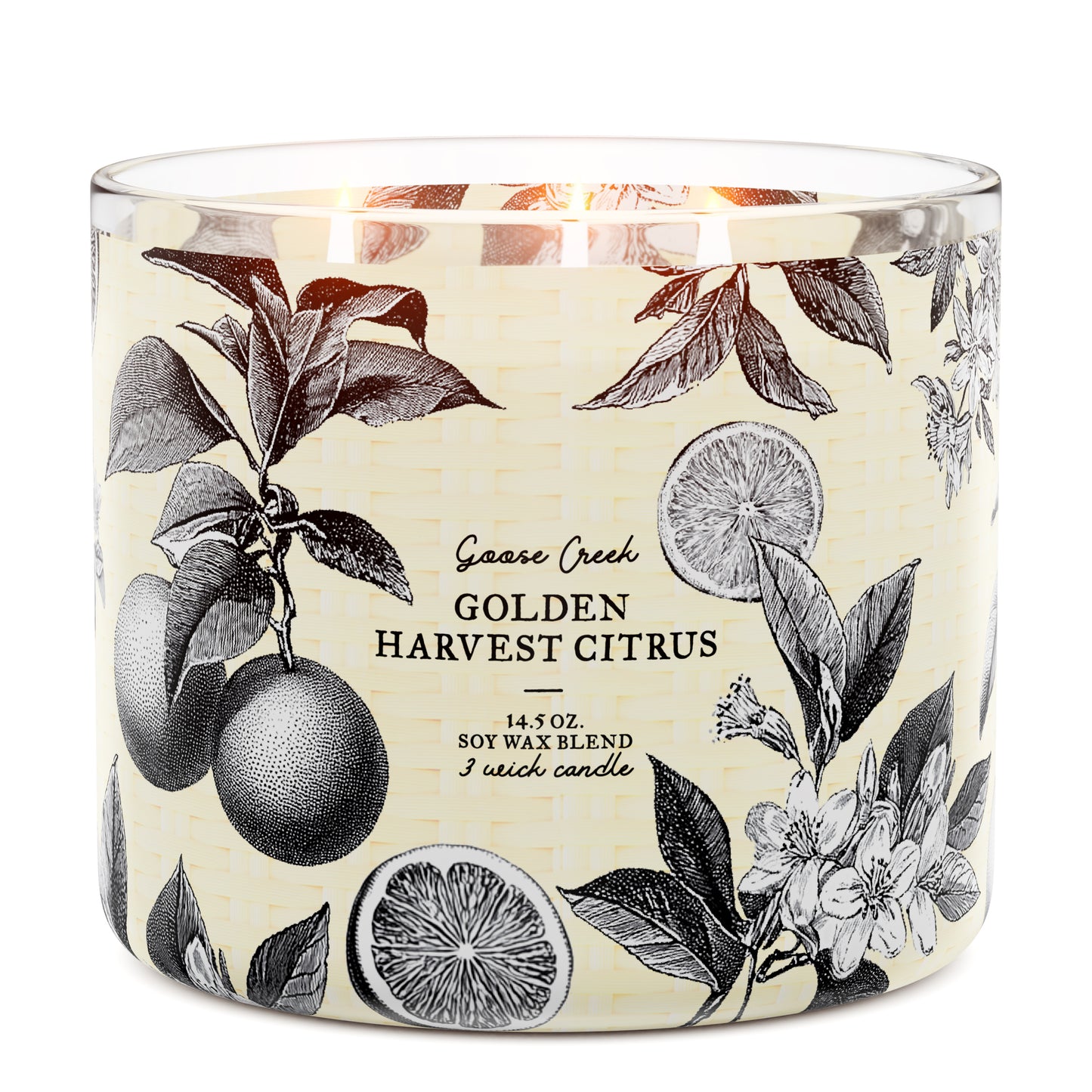 Golden Harvest Citrus 3-Wick Candle