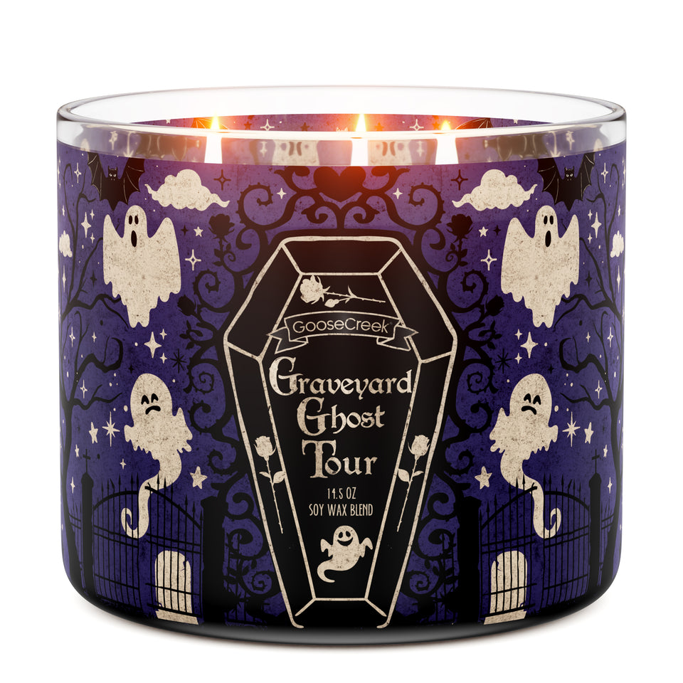 Graveyard Ghost Tour 3-Wick Candle