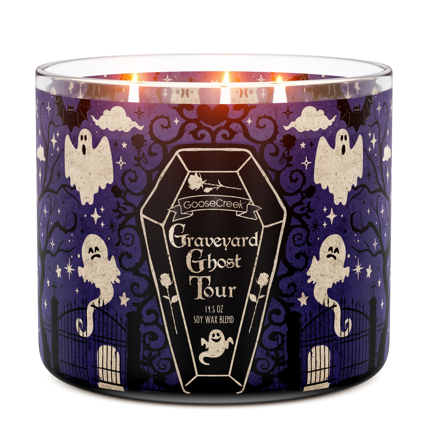 Graveyard Ghost Tour 3-Wick Candle