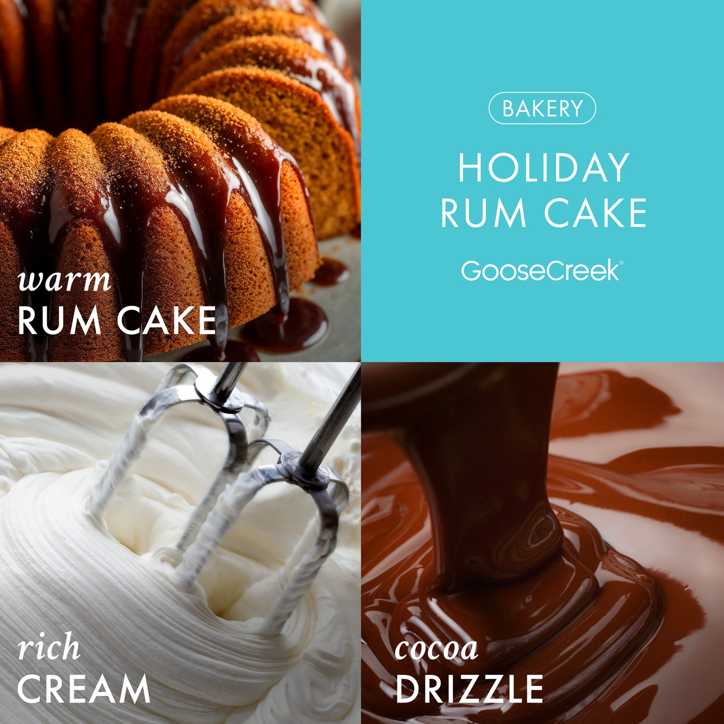 Holiday Rum Cake 3-Wick Candle