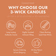 Load image into Gallery viewer, Honey &amp;amp; Wildflower Aromatherapy Large 3-Wick Candle
