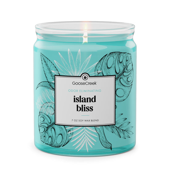 Island Bliss 7oz Candle - Tropical Paradise Aromatherapy – Goose