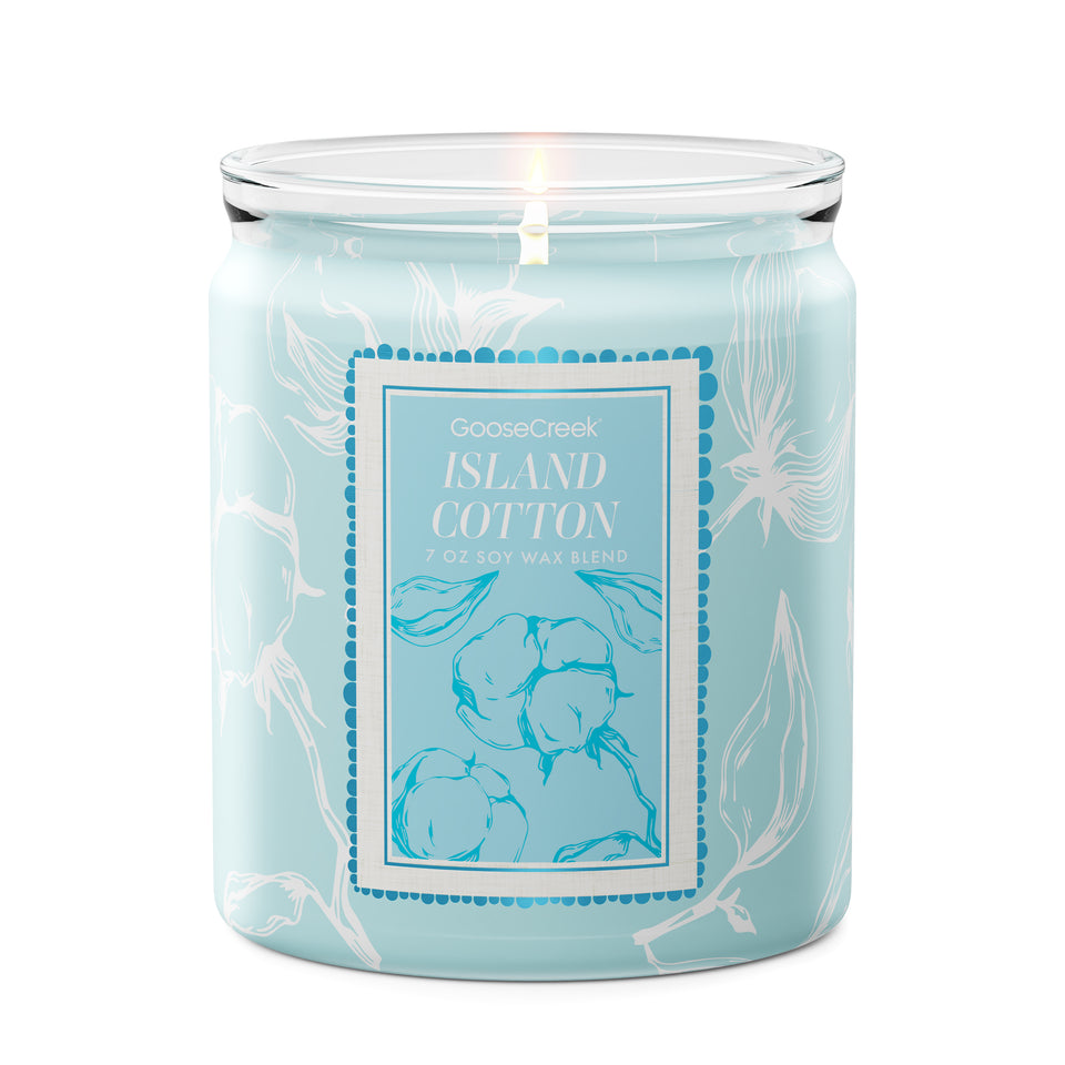 Island Cotton 7oz Single Wick Candle