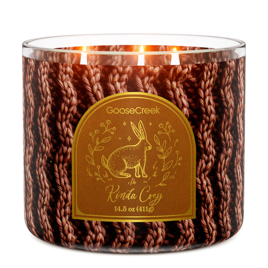 Kinda Cozy Large 3-Wick Candle - Warm and Inviting Vanilla