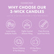 Load image into Gallery viewer, Kuromi Hello Kitty 3-Wick Candle
