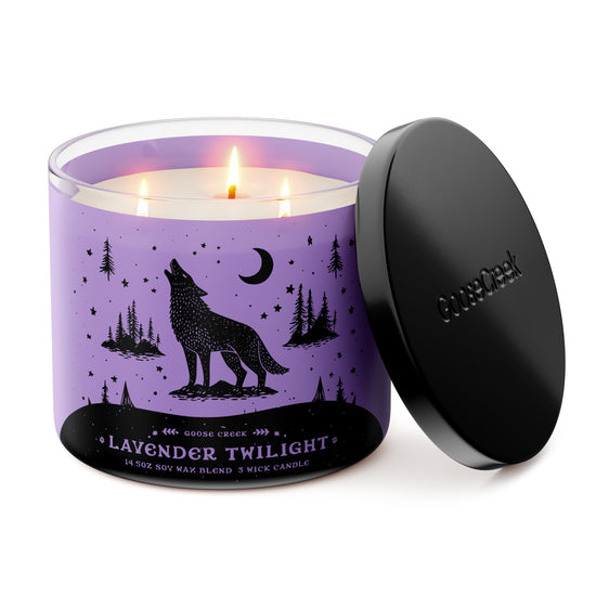 Lavender Twilight Large 3-Wick Candle - Calming Aromatherapy with
