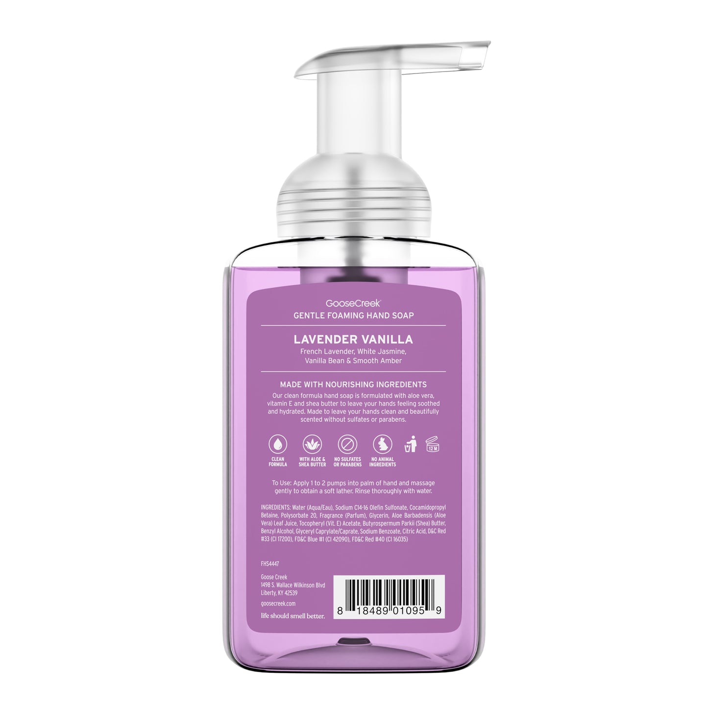Lavender Vanilla Lush Foaming Hand Soap