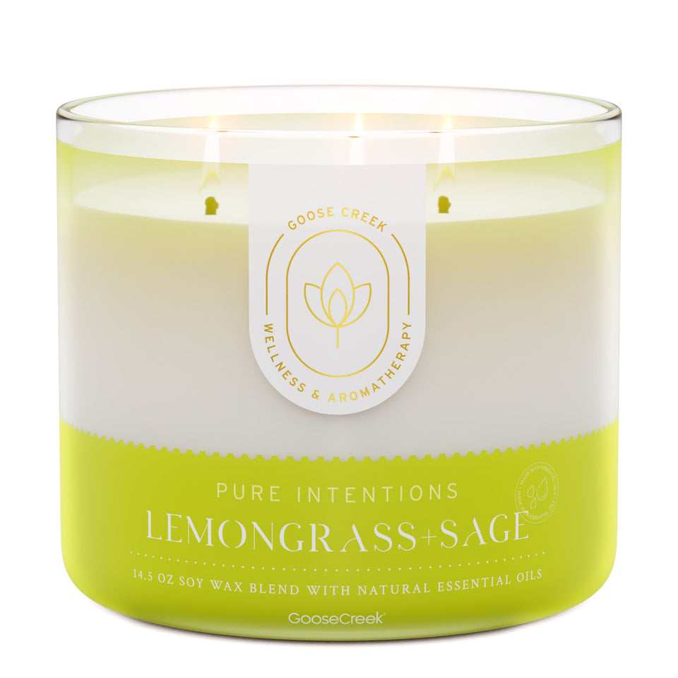 Lemongrass & Sage Aromatherapy 3-Wick Candle