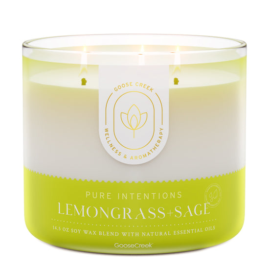Lemongrass & Sage Aromatherapy 3-Wick Candle | Goose Creek – Goose