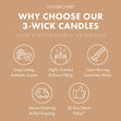 Load image into Gallery viewer, Mahogany Driftwood 3-Wick Candle
