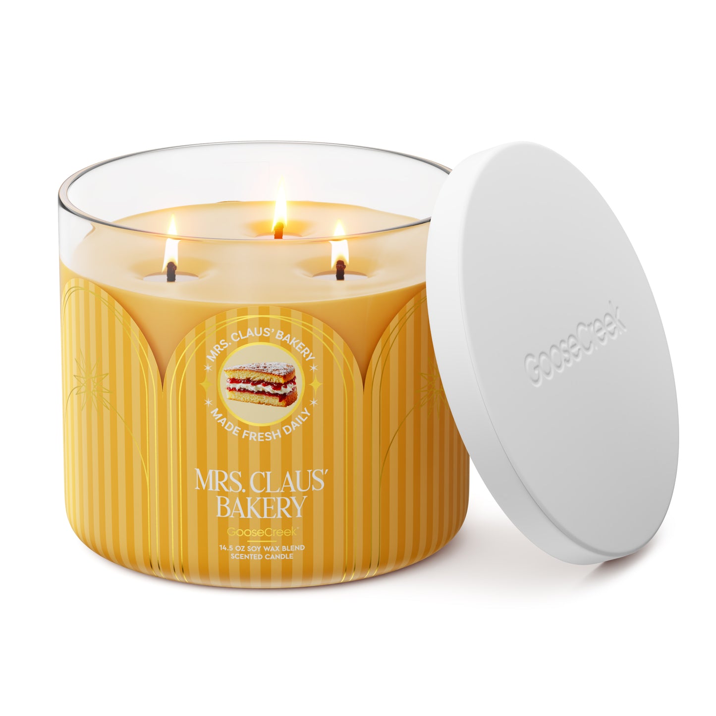 Mrs. Claus' Bakery 3-Wick Candle