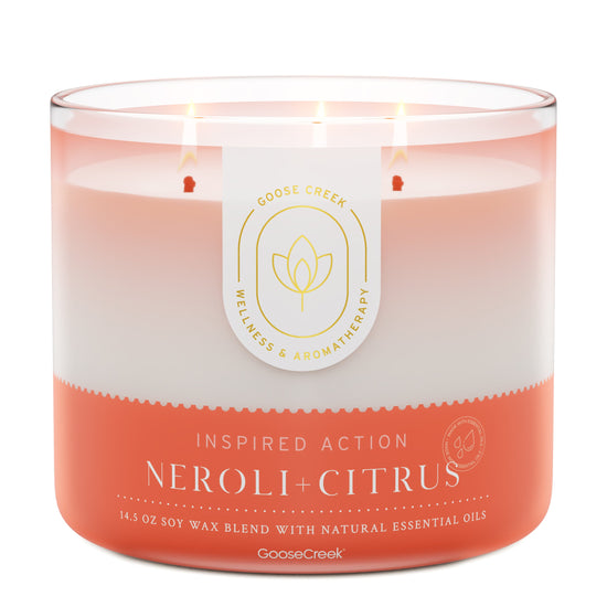 Neroli & Citrus Aromatherapy Candle - Refreshing Scent | 60 Hours