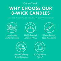 Ocean Blooms 3-Wick Candle