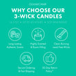 Load image into Gallery viewer, Ocean Blooms 3-Wick Candle

