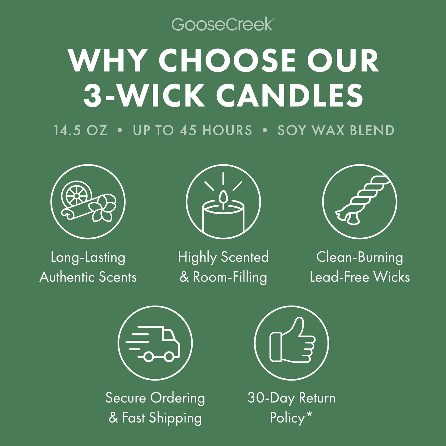 Patchouli Leaves 3-Wick Candle