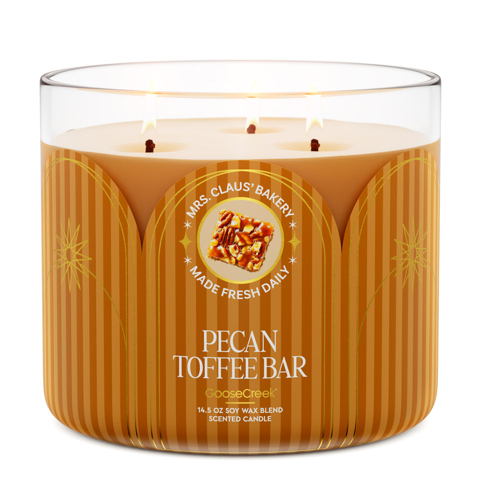Pecan Toffee Bar 3-Wick Candle