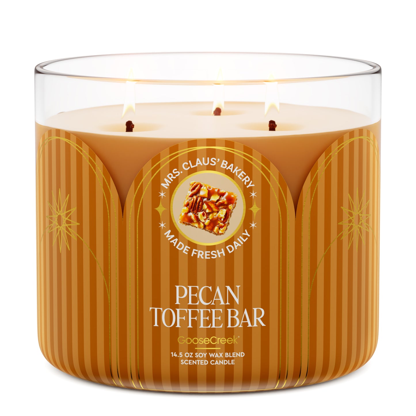Pecan Toffee Bar 3-Wick Candle