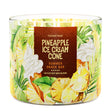 Load image into Gallery viewer, Pineapple Ice Cream Cone 3-Wick Candle
