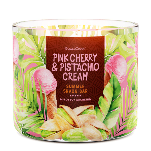 Pink Cherry & Pistachio Cream 3-Wick Candle – Goose Creek Candle