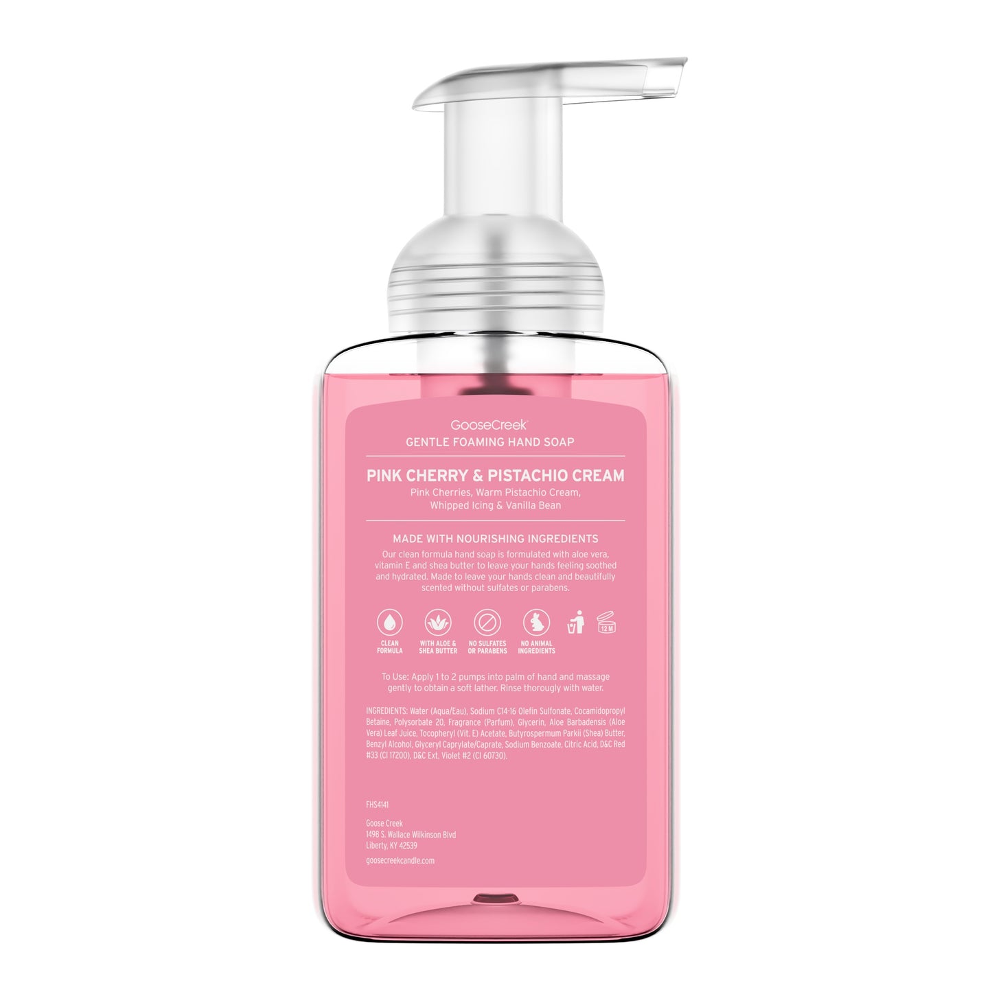 Pink Cherry & Pistachio Cream Lush Foaming Hand Soap