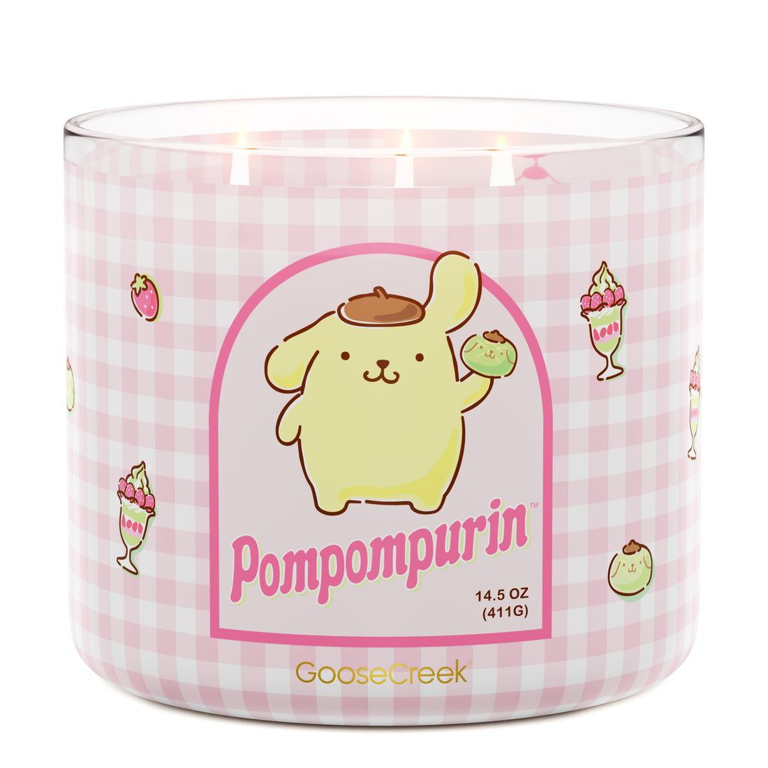 Pom Pom Purin Hello Kitty 3-Wick Candle