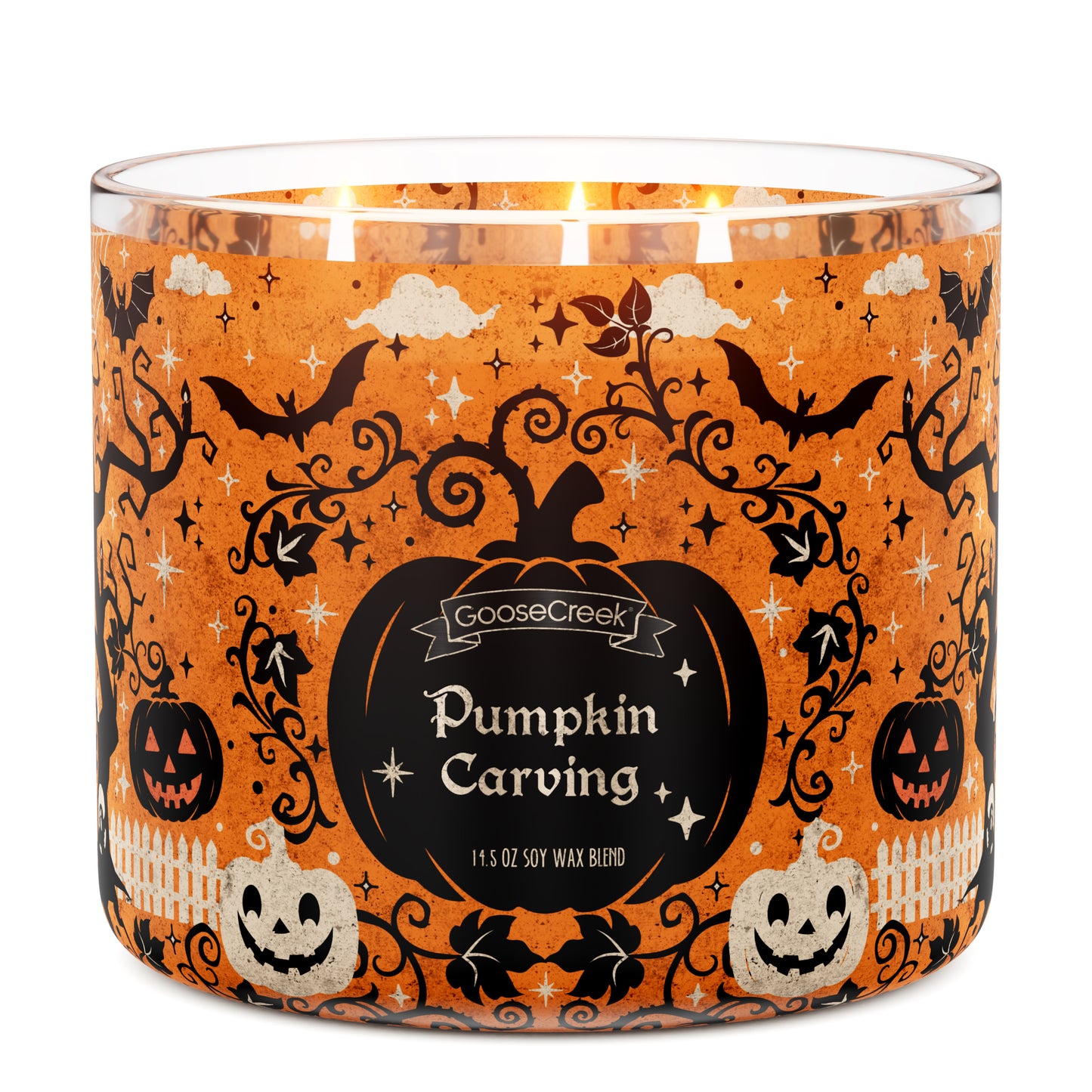 Pumpkin Carving 3-Wick Candle