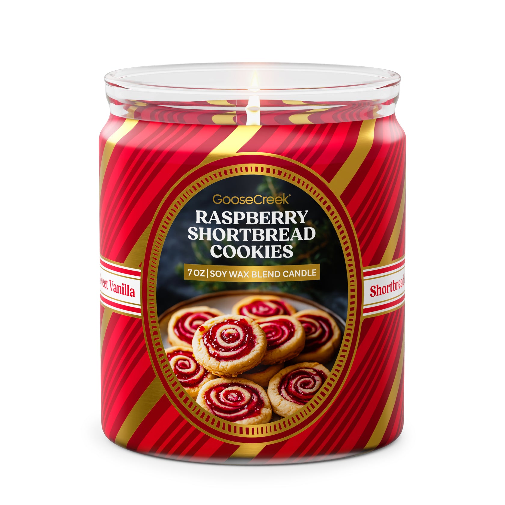 Raspberry Shortbread Cookie Jar Candle | Warm & Inviting Aroma for Cozy ...