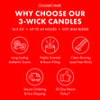 Load image into Gallery viewer, Red Ribbon Cookie 3-Wick Candle
