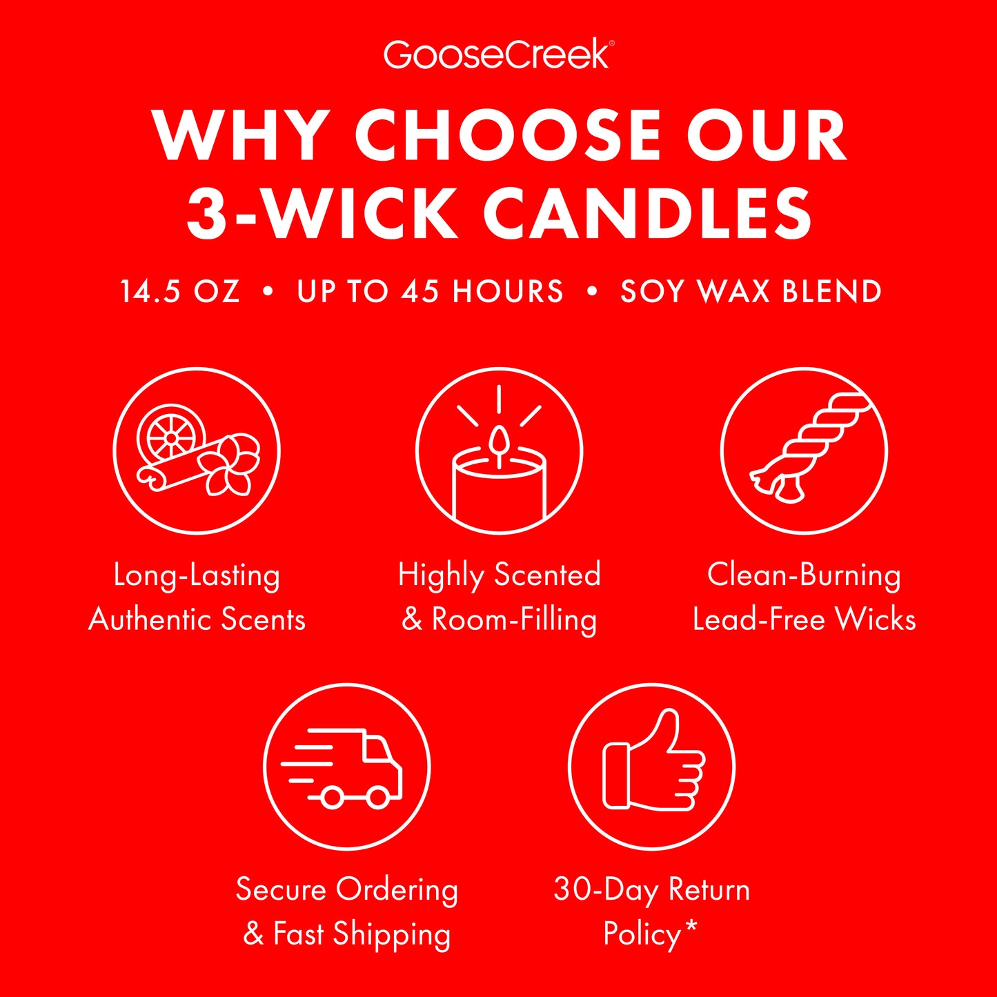 Red Ribbon Cookie 3-Wick Candle