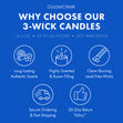 Load image into Gallery viewer, Red, White &amp;amp; Blue 3-Wick Candle
