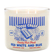 Load image into Gallery viewer, Red, White &amp;amp; Blue 3-Wick Candle
