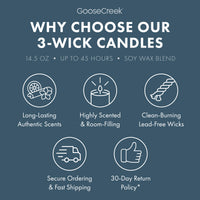 Seastone & Lotus 3-Wick Candle