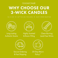 Shoreline Woods 3-Wick Candle