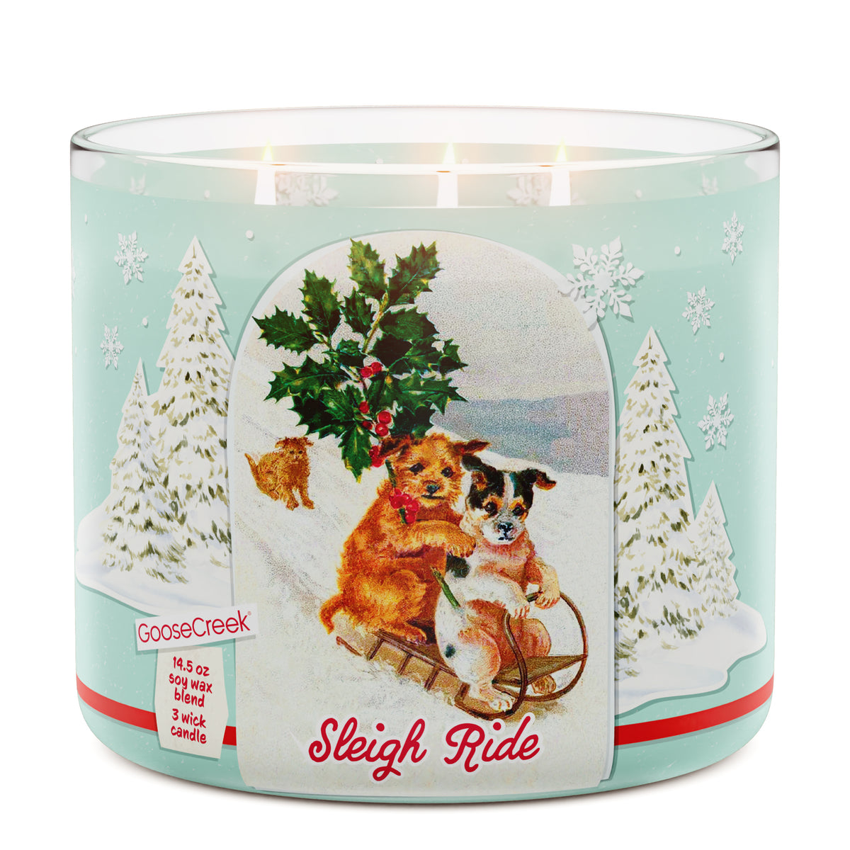 Christmas Sleigh Ride 3-Wick Candle: Magical Scents for Festive ...