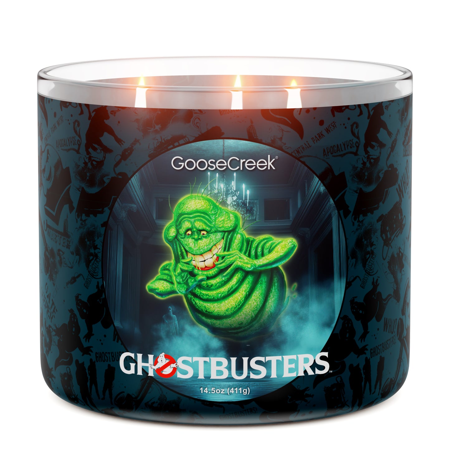 Slimer Ghostbusters 3-Wick Candle
