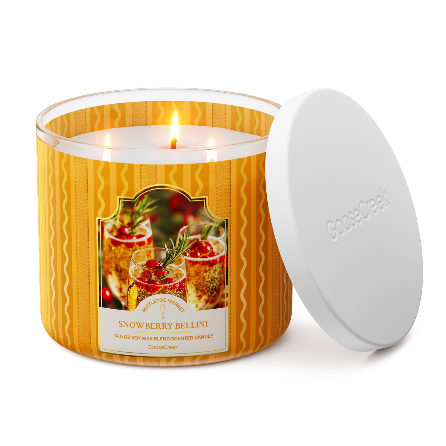 Snowberry Bellini 3-Wick Candle