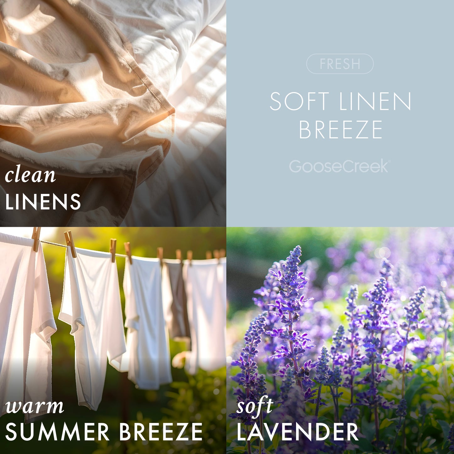 Soft Linen Breeze 3-Wick Candle