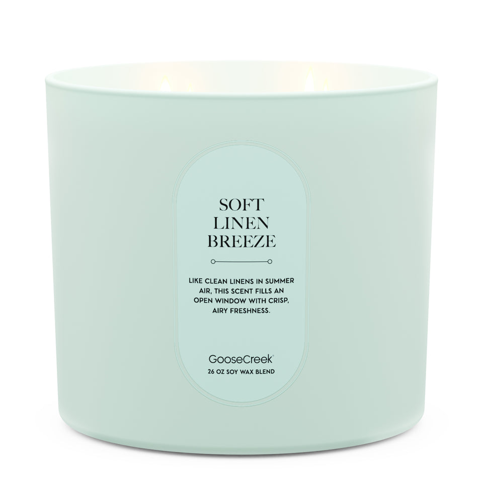 Soft Linen Breeze High Intensity 4-Wick 26oz Candle