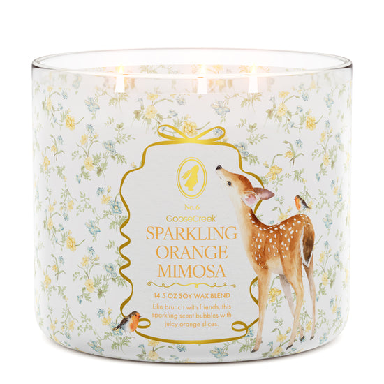 Sparkling Orange Mimosa 3-Wick Candle - Luxurious Home Fragrance