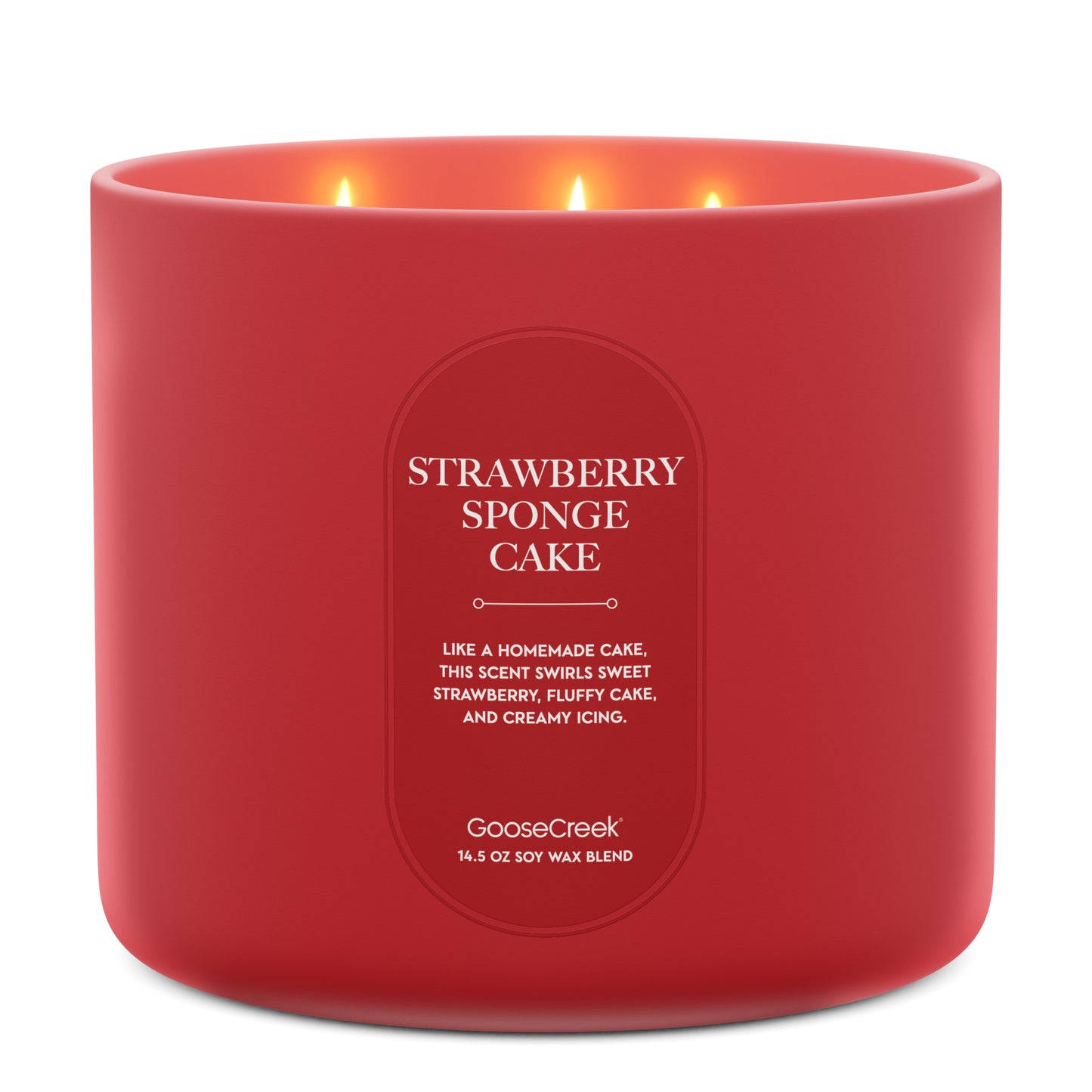 Strawberry Sponge Cake High Intensity 3-Wick 14.5oz Candle