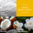 Load image into Gallery viewer, Striped Beach Towel 3-Wick Candle
