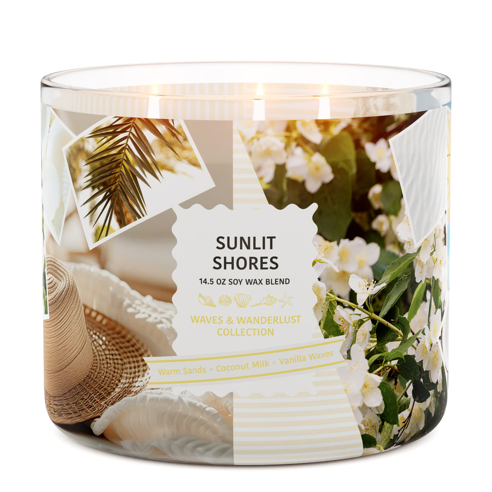Sunlit Shores 3-Wick Candle