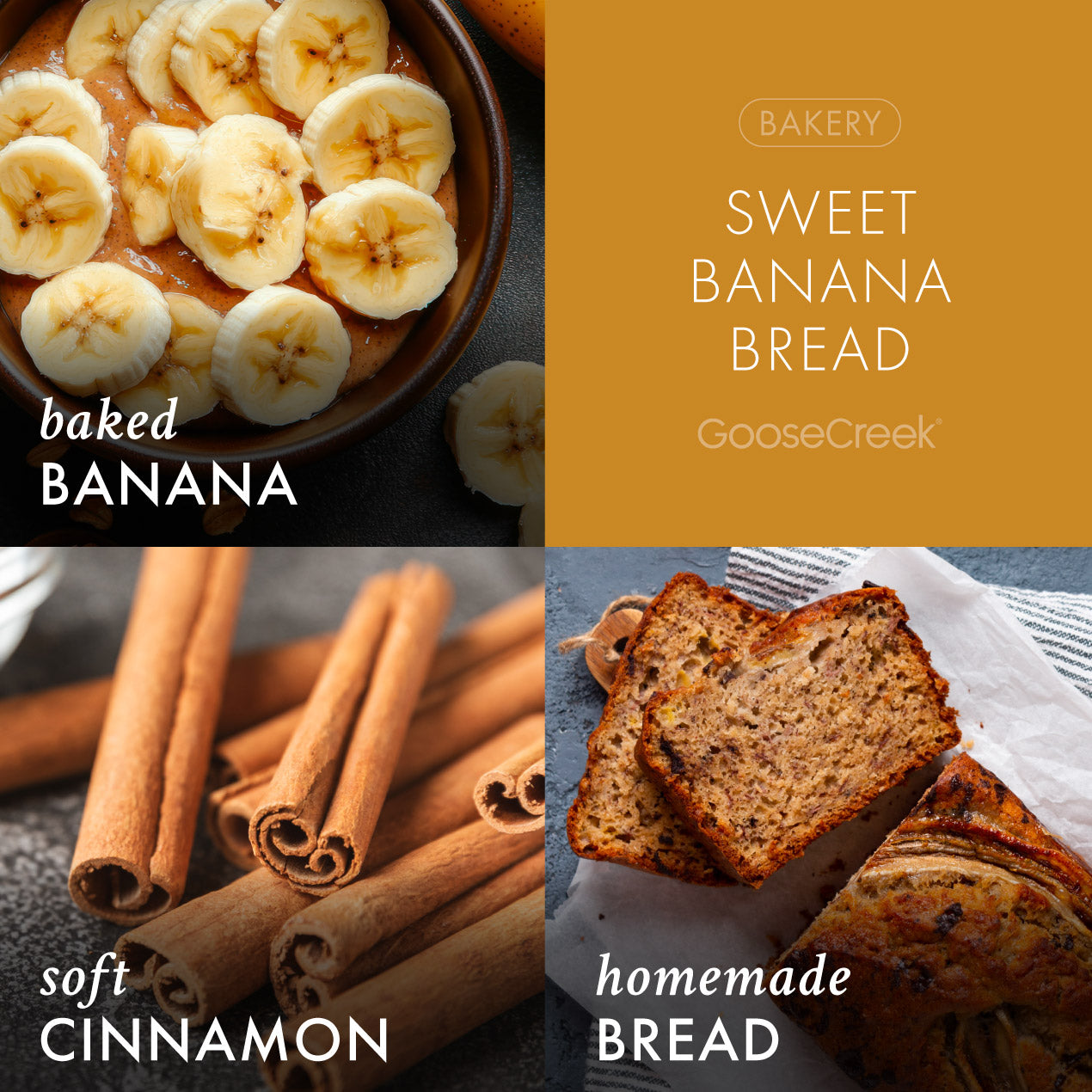 Sweet Banana Bread 3-Wick Candle