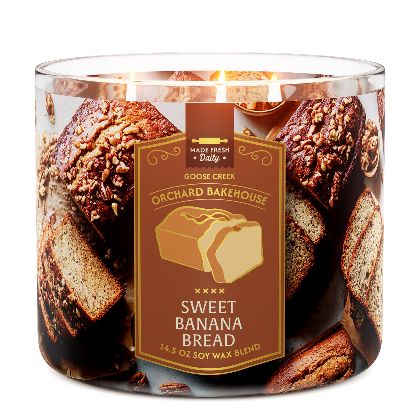 Sweet Banana Bread 3-Wick Candle