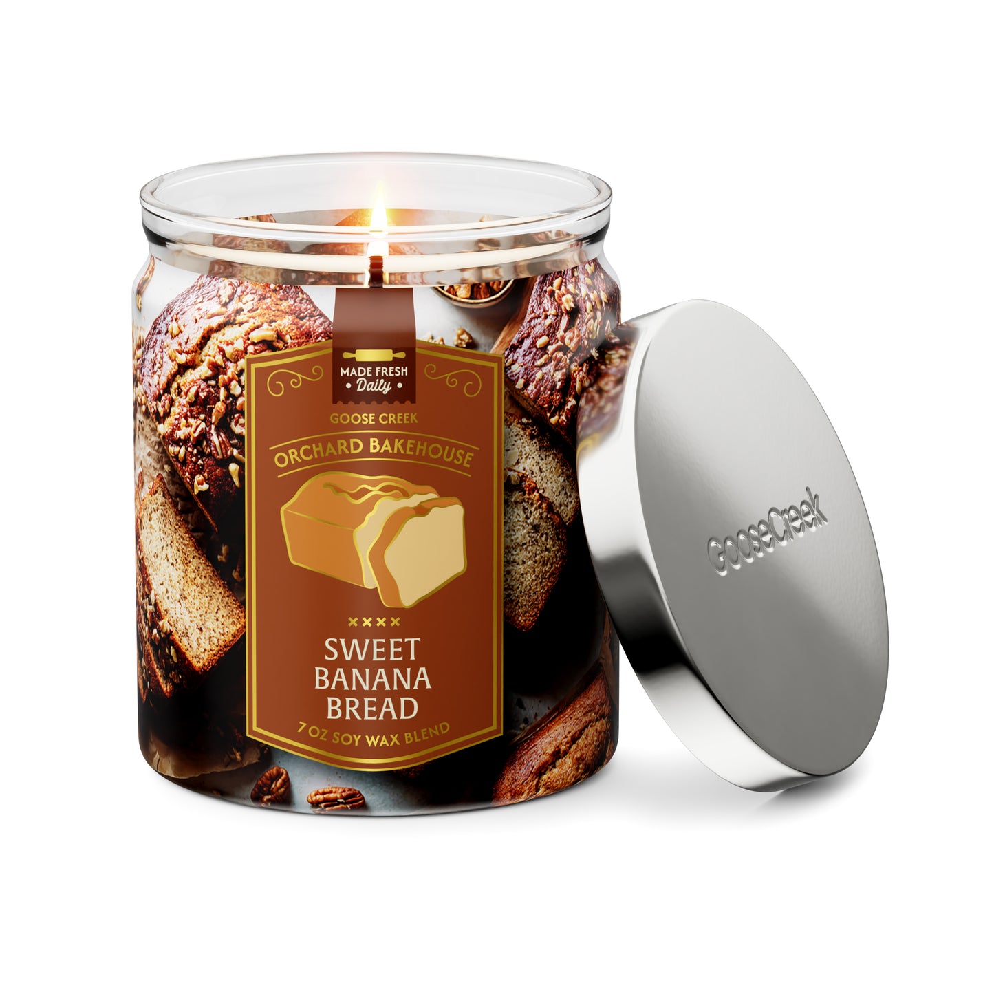 Sweet Banana Bread 7oz Single Wick Candle