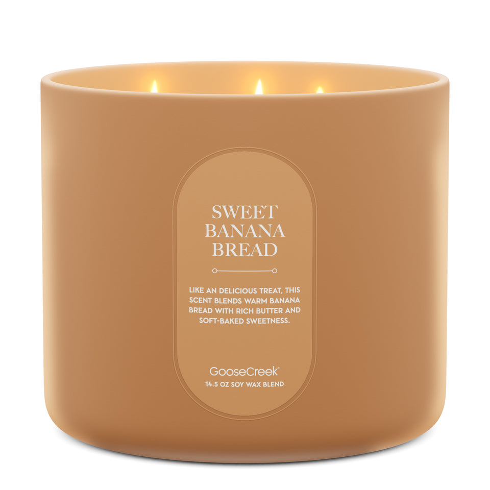 Sweet Banana Bread High Intensity 3-Wick 14.5oz Candle